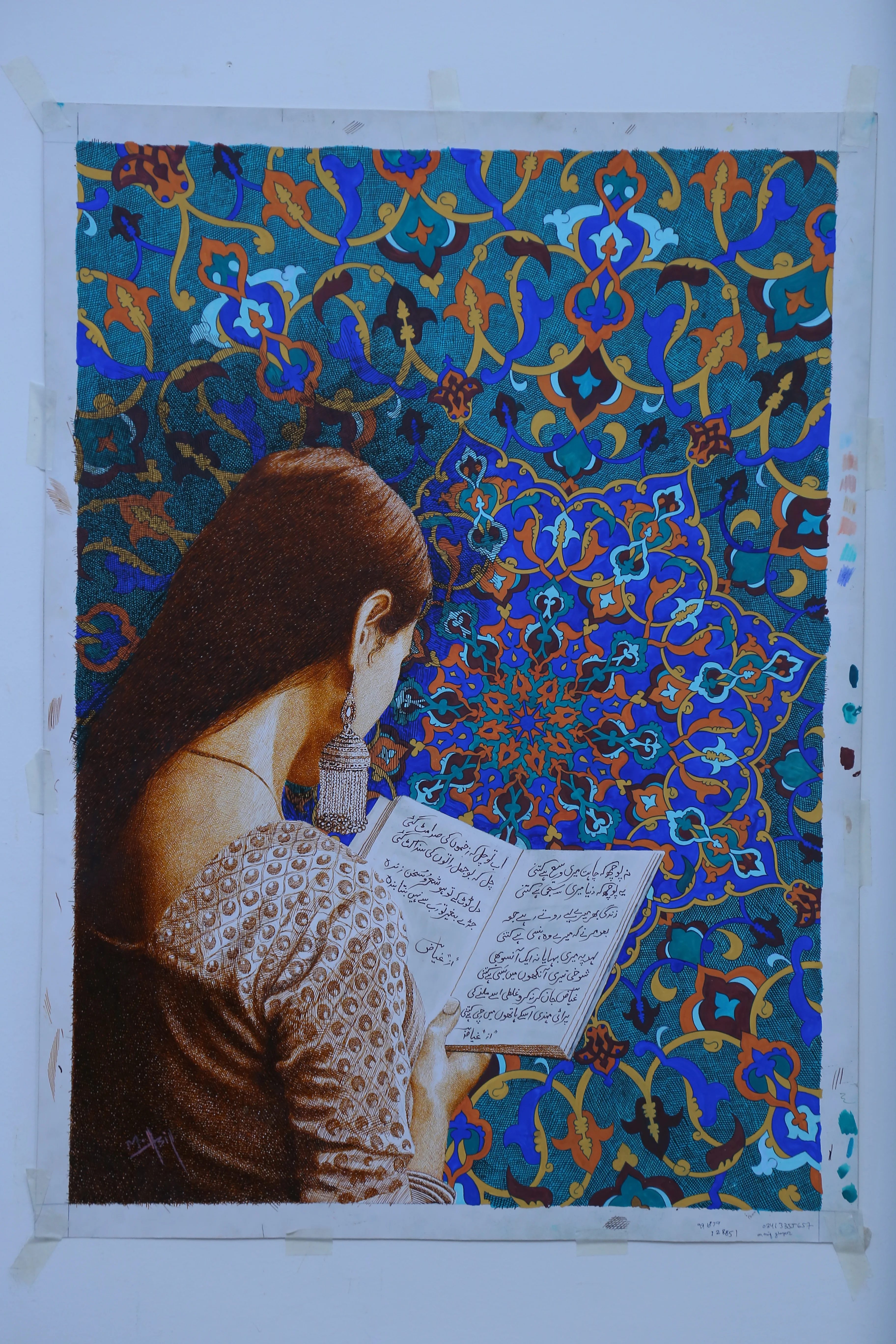 Master piece pen and ink artwork by Asif Ghayaz